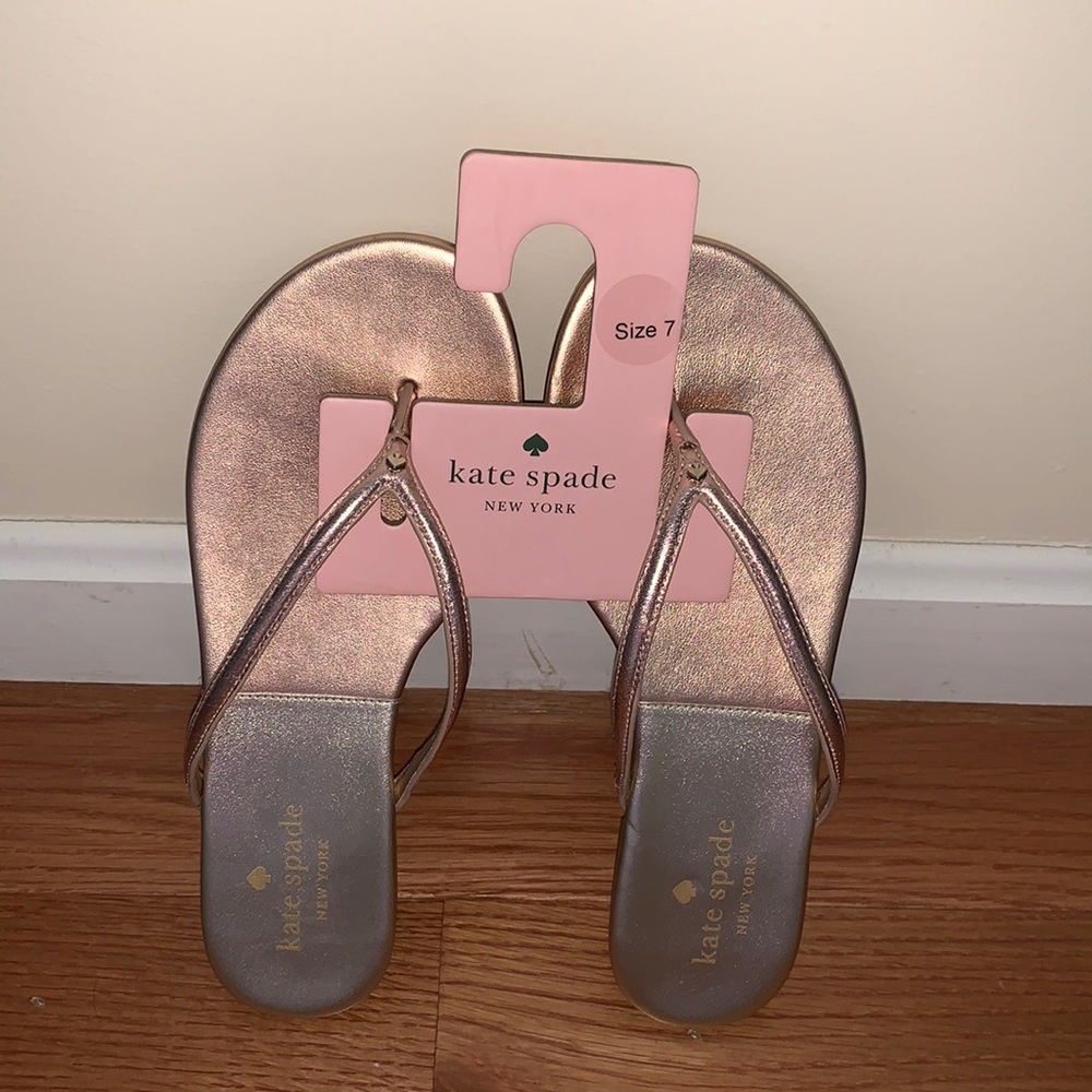 Kate Spade cabana flip flops